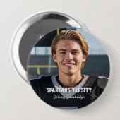 Football Team Player Custom Photo Buttons (Vorne & Hinten)