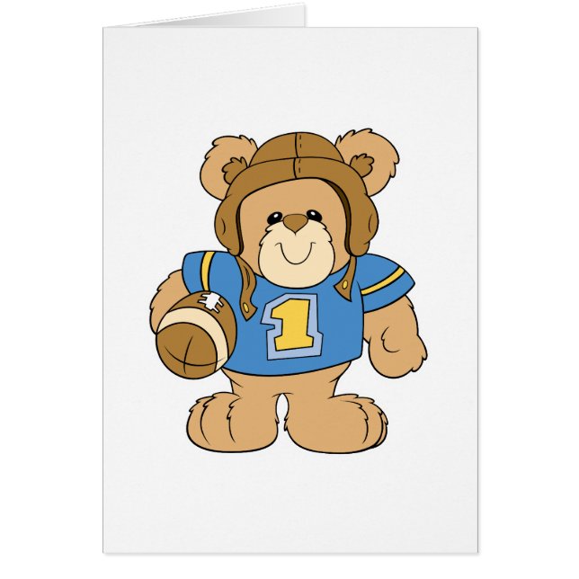 Football Teddy Bären Design (Vorne)