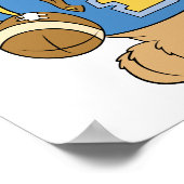 Football Teddy Bären Design Poster (Ecke)