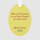 Football Texture Look Ornament (Rückseite)