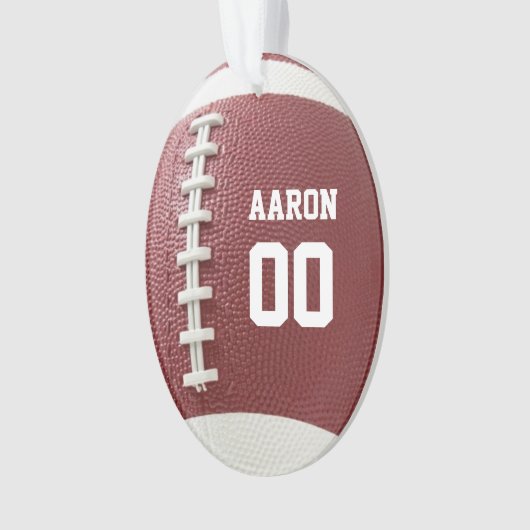 Football Texture Look Ornament (Vorderseite)