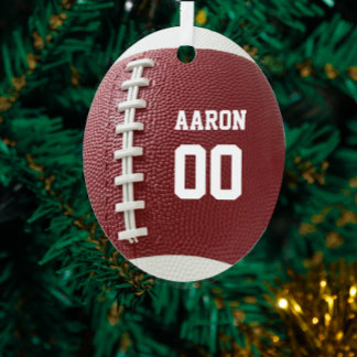 Football Texture Look Ornament Aus Metall