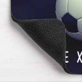 Football-Thema auf Kundenname Mousepad (Ecke)