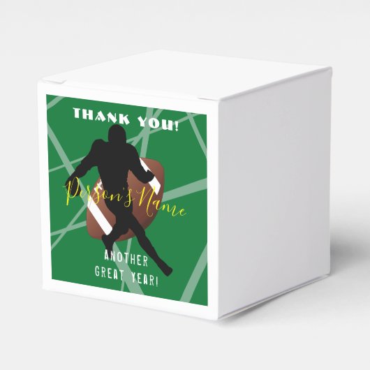 FOOTBALL Theme Bevorzugung Box HAMbyWG Geschenkschachtel (Vorderseite)