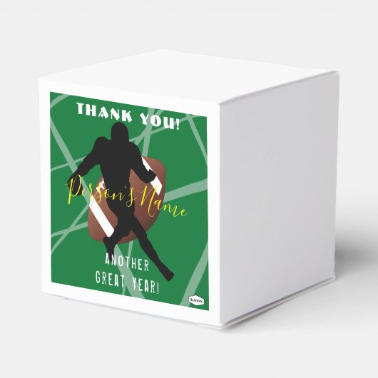 FOOTBALL Theme Bevorzugung Box HAMbyWG Geschenkschachtel (Rückseite)