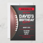 Football Theme Birthday Invitation Einladung (Vorderseite)