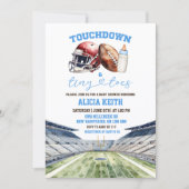 Football Theme Boy Baby Shower Einladung (Vorderseite)