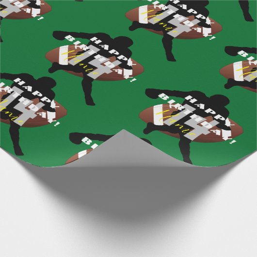 FOOTBALL Theme Geschenk Wrap HAMbyWG Geschenkpapier (Ecke)