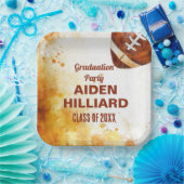 Football Themed Graduation Party Pappteller (Party)