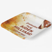 Football Themed Graduation Party Pappteller (Gewinkelt)