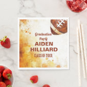 Football Themed Graduation Party Serviette (Beispiel)