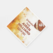 Football Themed Graduation Party Serviette (Ecke)