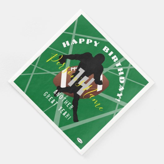 FOOTBALL Themenpapier Napkins HAMbyWG Serviette (Ecke)