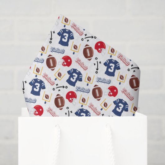 Football Tissue Paper Seidenpapier (Geschenk Tasche)