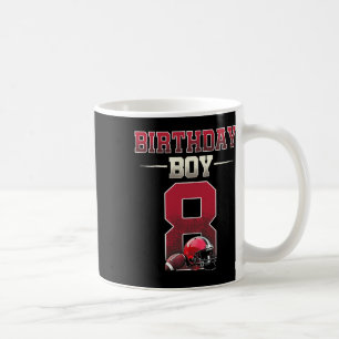 Football Touchdown 8. Geburtstag 8 Jahre alt berei Kaffeetasse