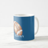 Football Touchdown Kaffeetasse (VorderseiteRechts)
