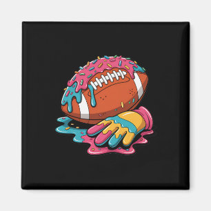 Football Tropfen Wr Lineman Qb Rb Db Ice Cream Foo Magnet