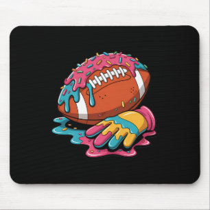 Football Tropfen Wr Lineman Qb Rb Db Ice Cream Foo Mousepad