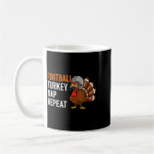 Football Turkey Nap Repeat - Thanksgiving Dad & Kaffeetasse (Links)