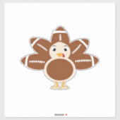 Football Turkey Oversized T-Shirt.png Aufkleber (Blatt)