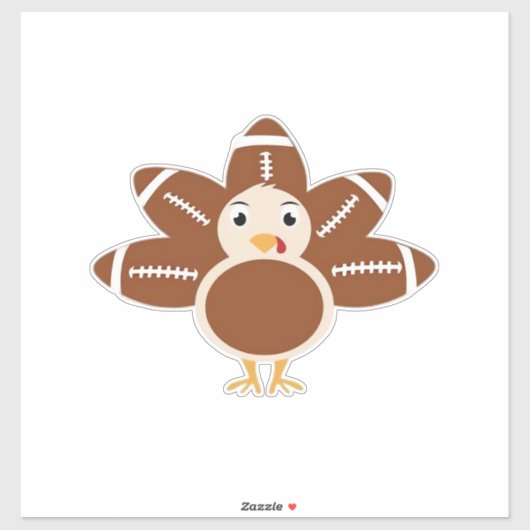 Football Turkey Oversized T-Shirt.png Aufkleber (Blatt)