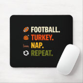 Football Turkey Thanksgiving For Kids Boys Men Mousepad (Mit Mouse)