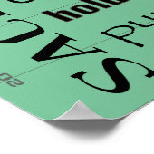 FOOTBALL-Typografie Poster (Ecke)