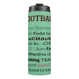 FOOTBALL-Typografie Thermosbecher