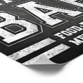 Football ULTIMATE SNACK BAR Sign Chalet Print Poster (Ecke)