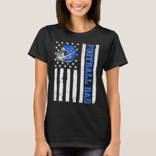 Football Vater American USA Flag stolz Vater Balle T-Shirt