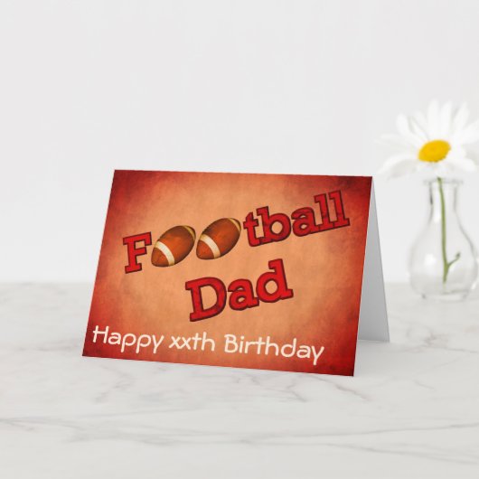 Football Vater Niedliche Geburtstag Karte (Kleine Pflanze)