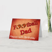 Football Vater Niedliche Geburtstag Karte (Vorderseite)