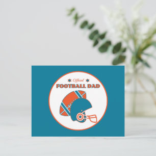 Football-Vater-Teamgeist-Sport-Champion-Spieltage Postkarte