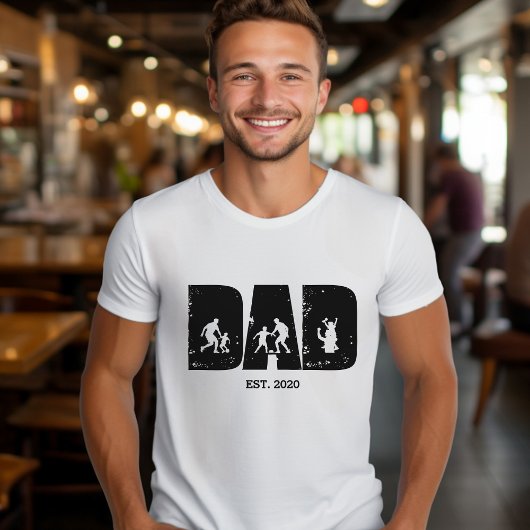 Football VATER und Child EST. Benutzerdefiniertes T-Shirt