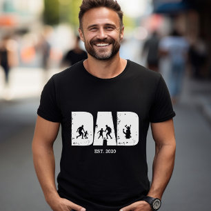 Football VATER und Child EST. Benutzerdefiniertes T-Shirt