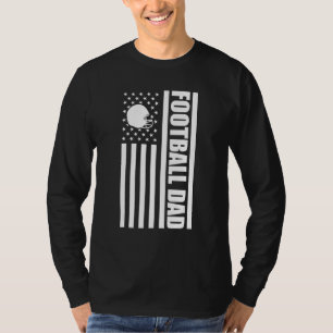 Football Vater USA Flag American Football Fathers T-Shirt