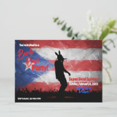 Football Watch Party Invitation Einladung (Stehend Vorderseite)