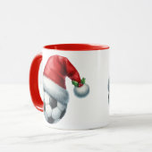 Football wearing a Santa Hat Tasse (Vorderseite Links)