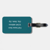 Football - with Football & Helmet personalize Gepäckanhänger (Rückseite horizontal)