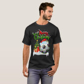Football Xmas Decorations Santa Football Christm T-Shirt (Vorne ganz)