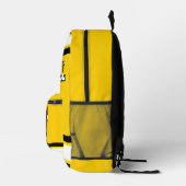 Football Yellow - bearbeitbar Bedruckter Rucksack (Rechts)