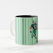 Football Zweifarbige Tasse (Vorderseite Links)