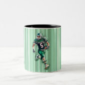 Football Zweifarbige Tasse (Mittel)