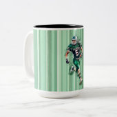 Football Zweifarbige Tasse (Vorderseite Links)