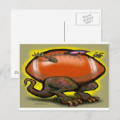 FootballaSaurus Rex Postkarte (Vorne/Hinten)