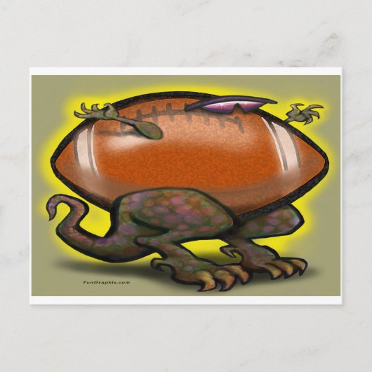 FootballaSaurus Rex Postkarte (Vorderseite)