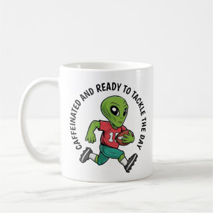 Footballer-Alien Kaffeetasse