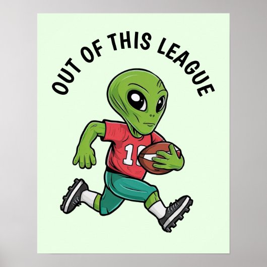 Footballer-Alien Poster (Vorne)
