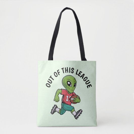 Footballer-Alien Tasche (Vorderseite)