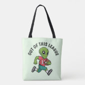 Footballer-Alien Tasche (Rückseite)